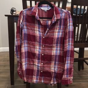 Red/white/blue “flannel” shirt